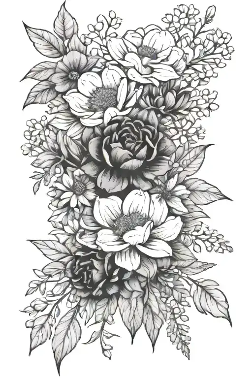 Birth Flower Bouquet September March June