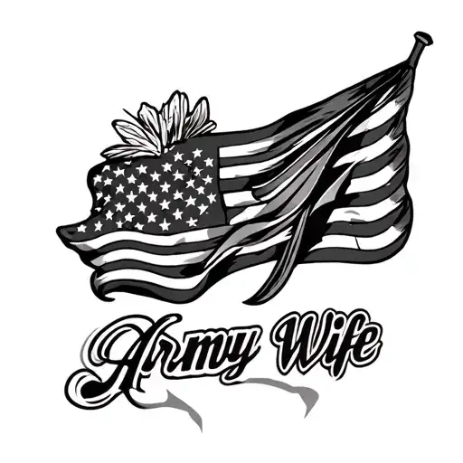 A Mini Flash Tattoo Representing My Usa Army Relationship As A Army Wife