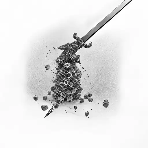 Sword Made Of Honeycomb