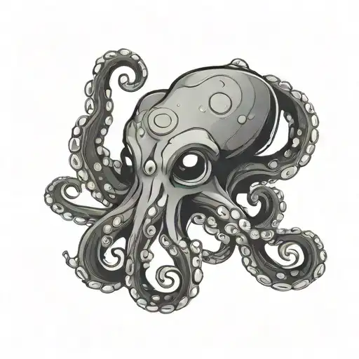 A Cute Anime Octopus Making