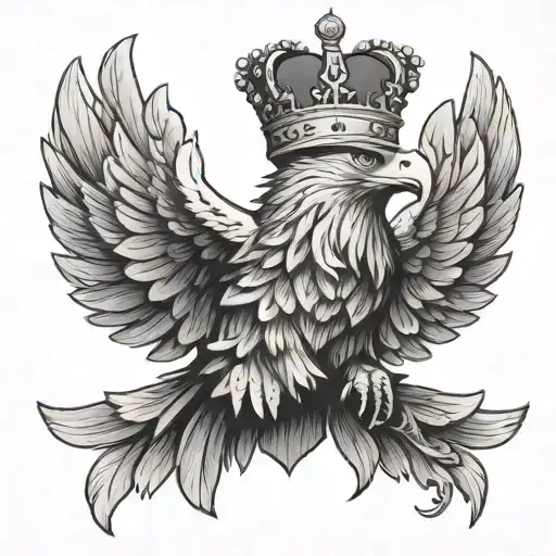 Eagle Wearing A Crown