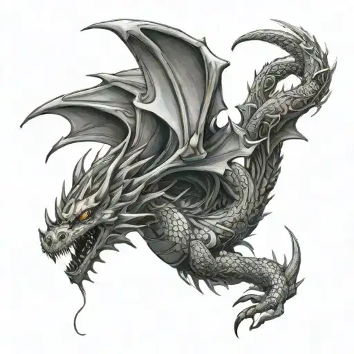 Dragon In The Cybersigilism Style