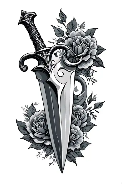 Dagger With Semi Colon In The Hilt