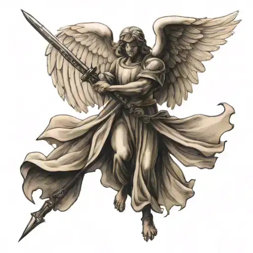 Guardian Angel With A Sword