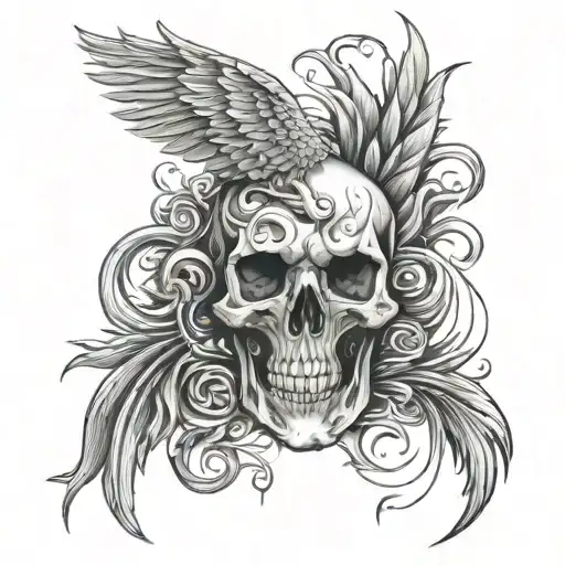 Skull And Phoenix