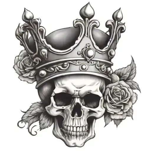 Skull With Crown