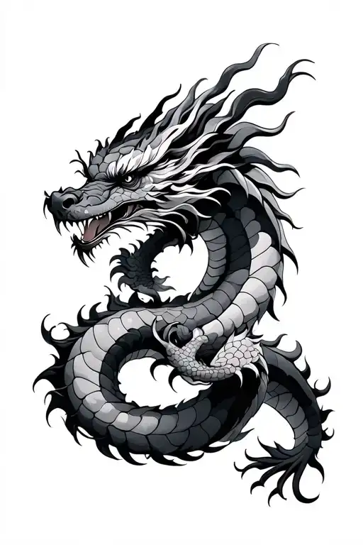 Japanese Dragon Wrapped