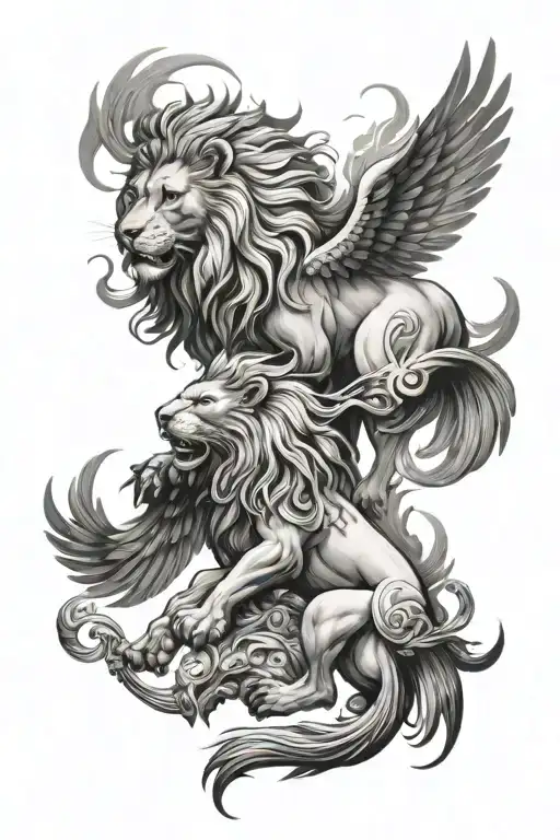 Lion Sagittarius Phoenix Raven