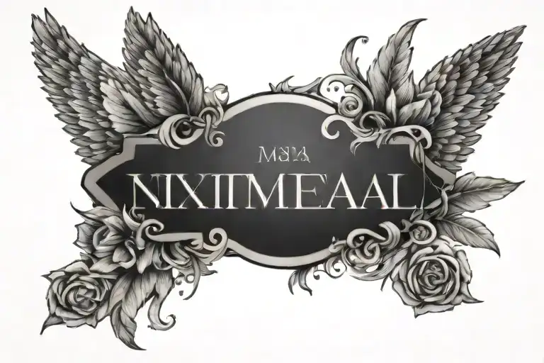 Roman Numerals With Quote Underneath It On Chest