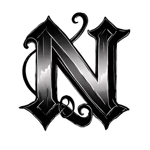 N And A Love Initials