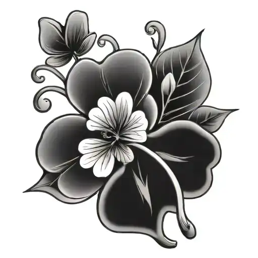 Four Leaf Clover And 444