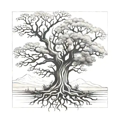 Posion Tree Silhouette