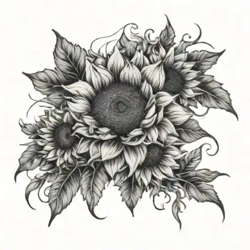 Sunflower Wrap Around Lower Arm Sleeve