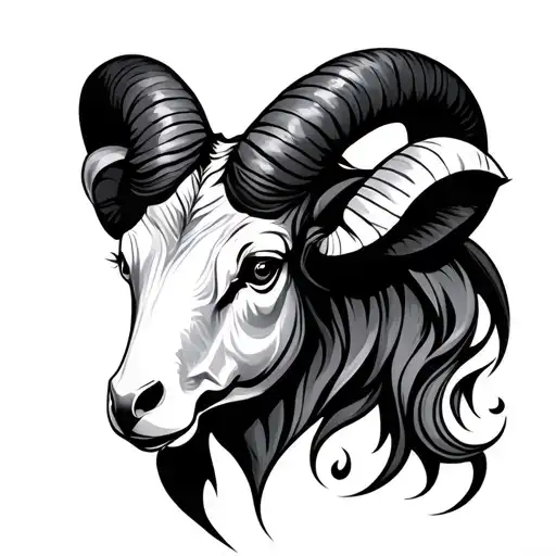 Aries Zodiac Sign Contours