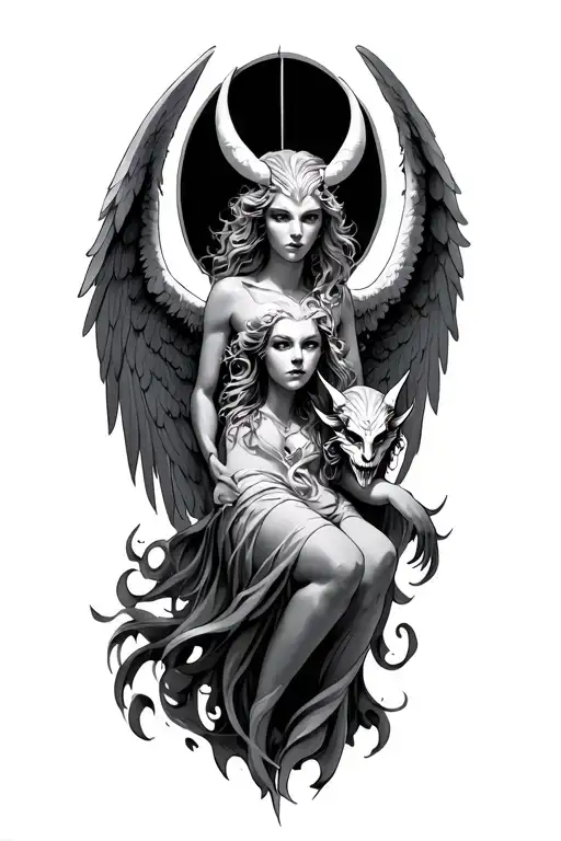 Angel And Demon Coming