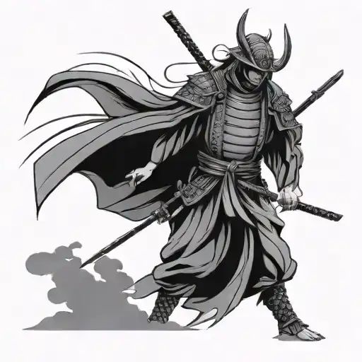 Samurai Simple Outline