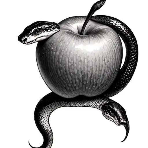 Snake And Apple