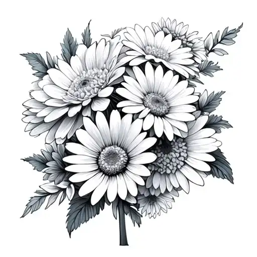Chrysanthemum And Daisy Bouquet