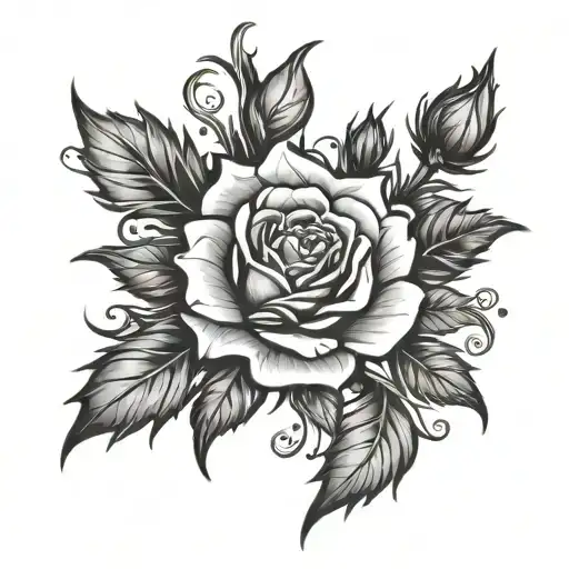 Yorkshire Rose Surrounded By Thistle Intertwined