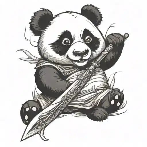 Panda Fishing Sword