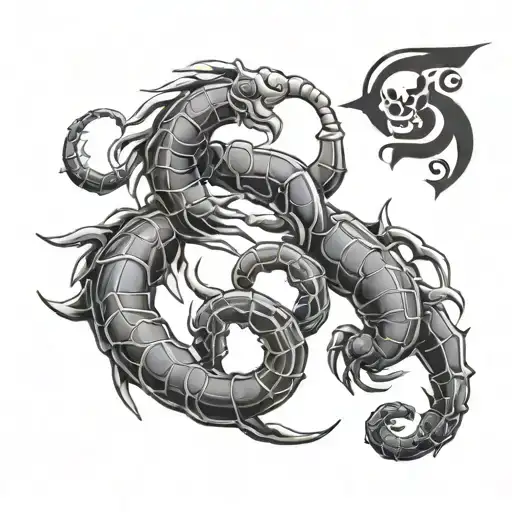 Cancer And Scorpio Zodiac Symbol