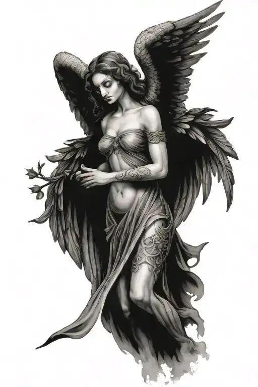 Small Dark Angel Standing