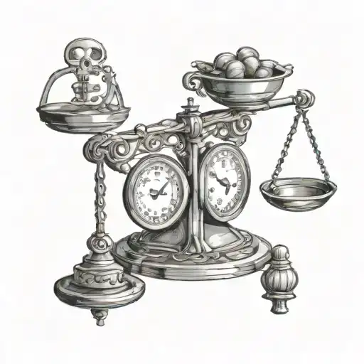 Weight Scales Balancing What's Good And What's Evil