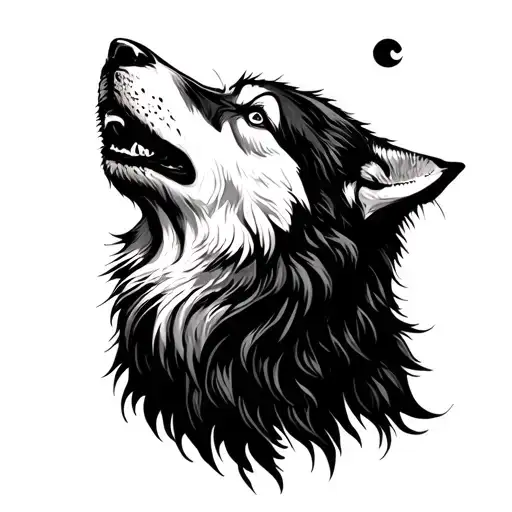 Wolf Howling At The Moon