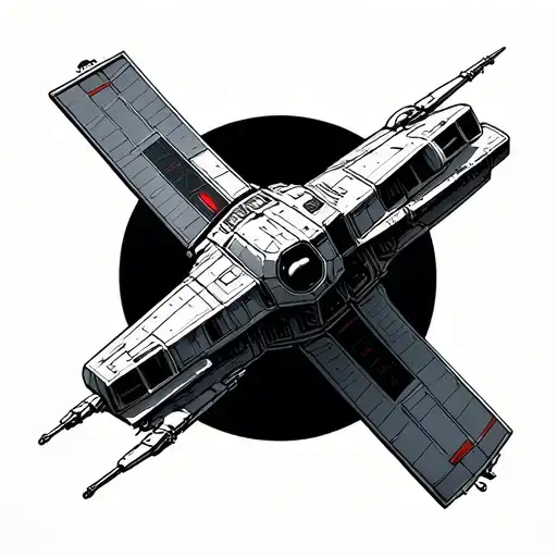 Star Wars Minimalistic Xwing Flying