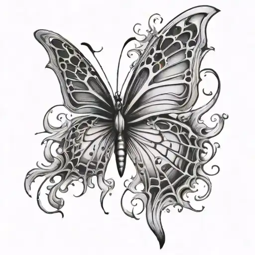 Spider Tears Butterfly