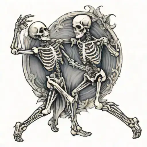 Ballroom Dancing Skeleton