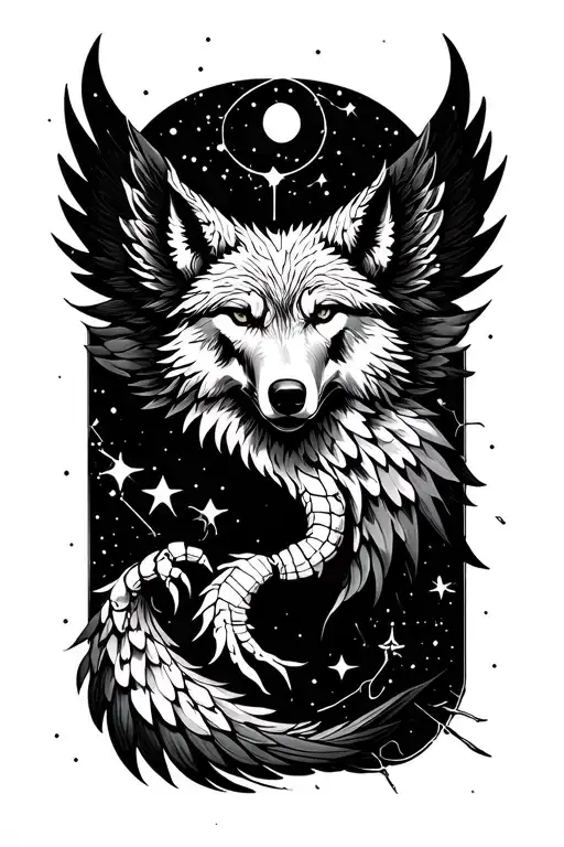 Phoenix Wolf Constellation Scorpio