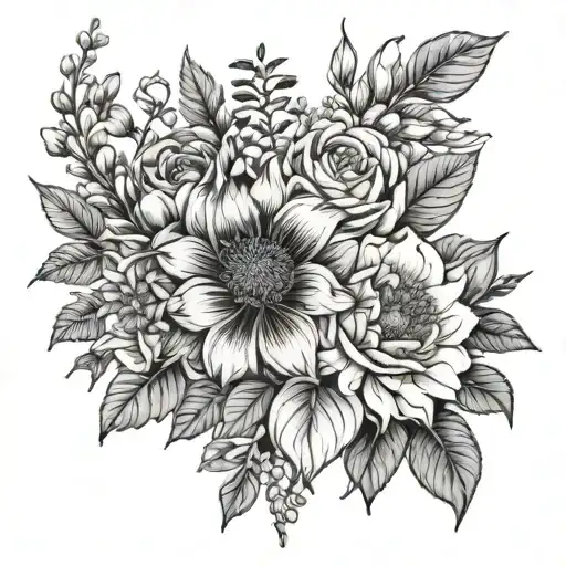 Birth Flower Bouquet