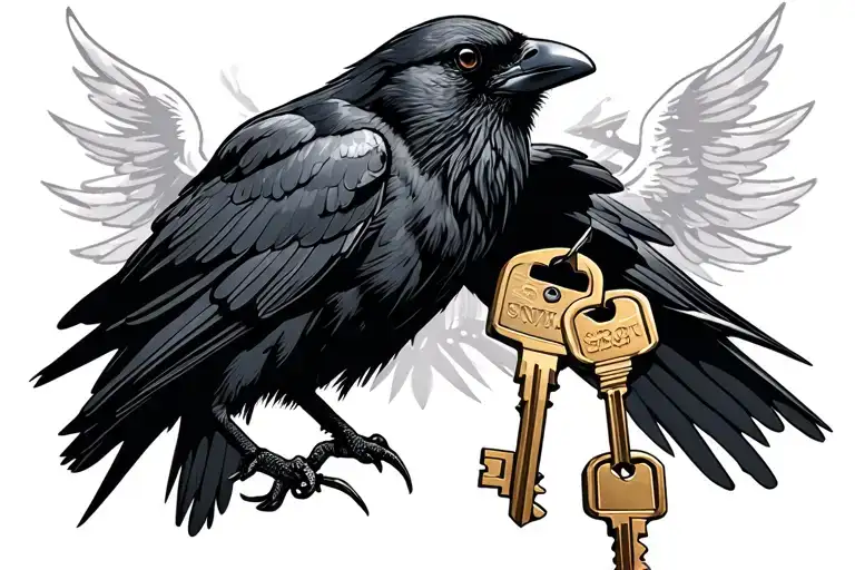 Black Crow Holding Keys