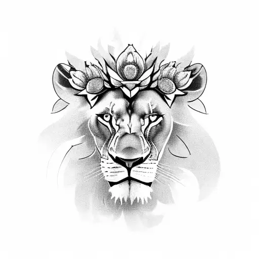 Lion King Amd Flowers