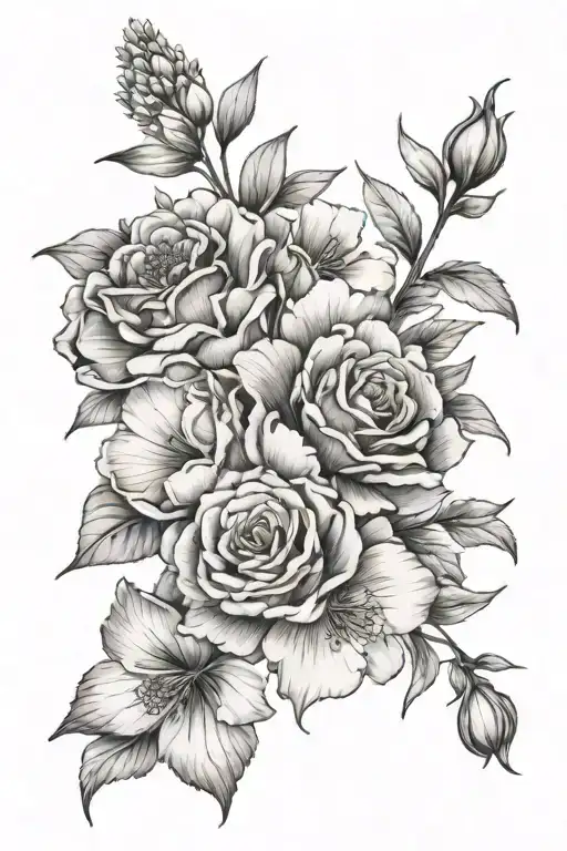 Birth Flower Bouquet