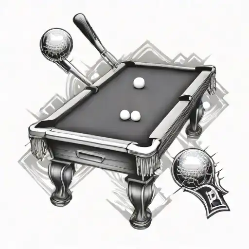 Pool Table Baseball Diamond