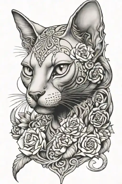 Sphynx Cat Surrounded