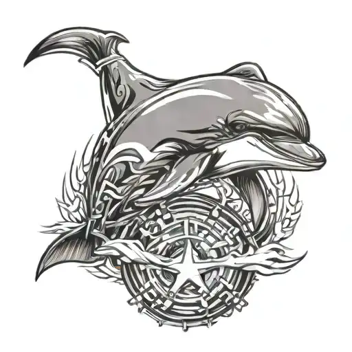 A Dolphin Wearing Tactical Gear