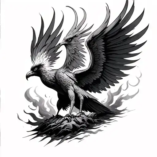 Phoenix Rising From The Ashes