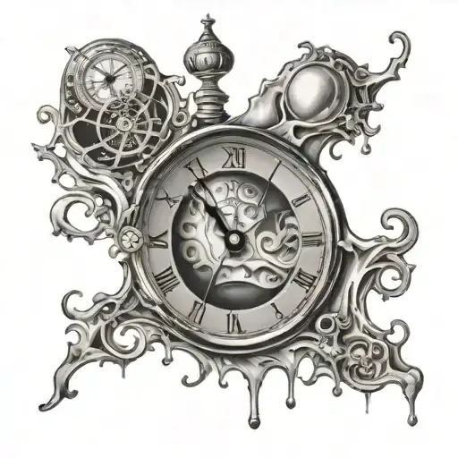 Salvador Dali Melting Clock Face