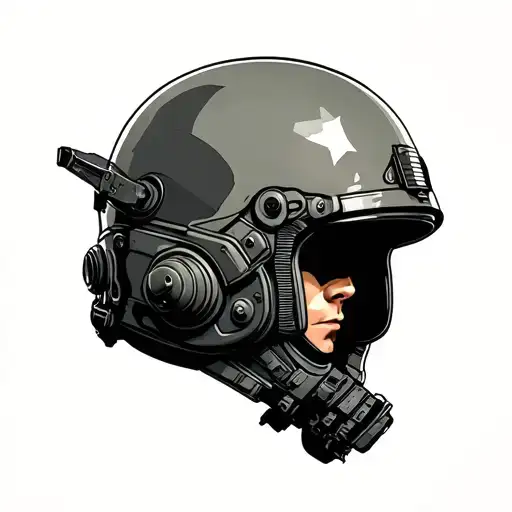 Top Gun Movie Aesthetic Helmet