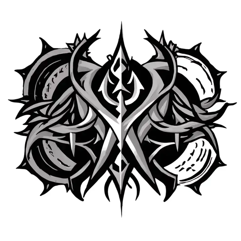 Nordic Mythology Symbols Incorporated Into The Design