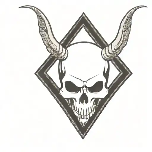 Skull With Devil Wings