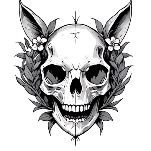 Animal Skull Surrounded