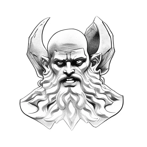 Greek God Atlas Into Hades