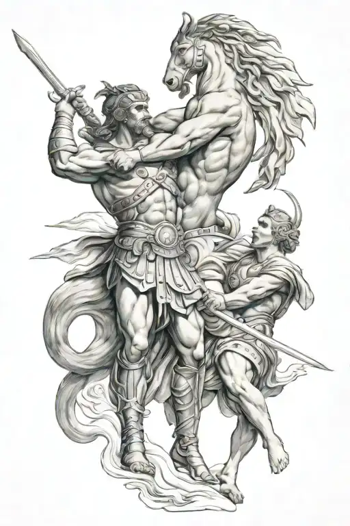 Achilles Fighting Hector