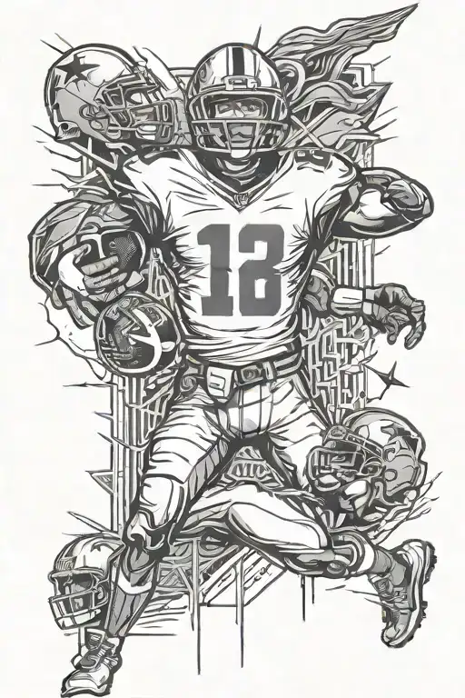 American Football Goal List Arranged Vertically