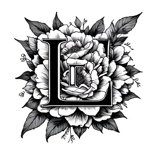 Date With Letter L In The Middle Surrounded