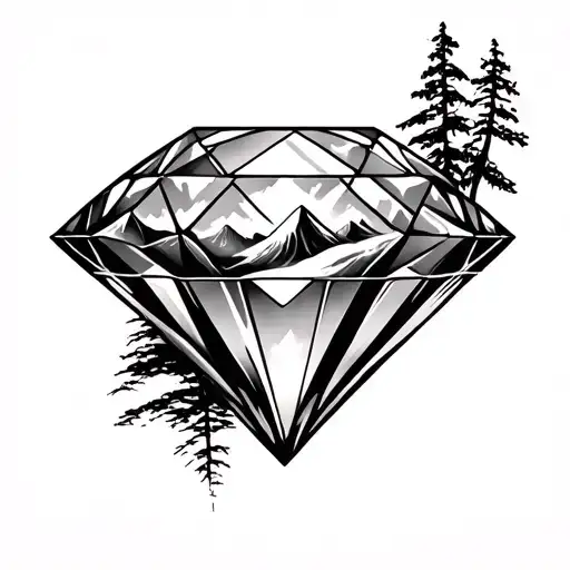 Diamond With Landscapes In It